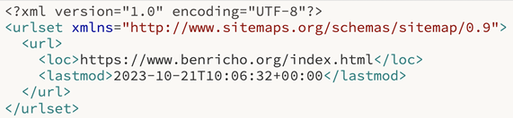 Contoh Peta Situs XML