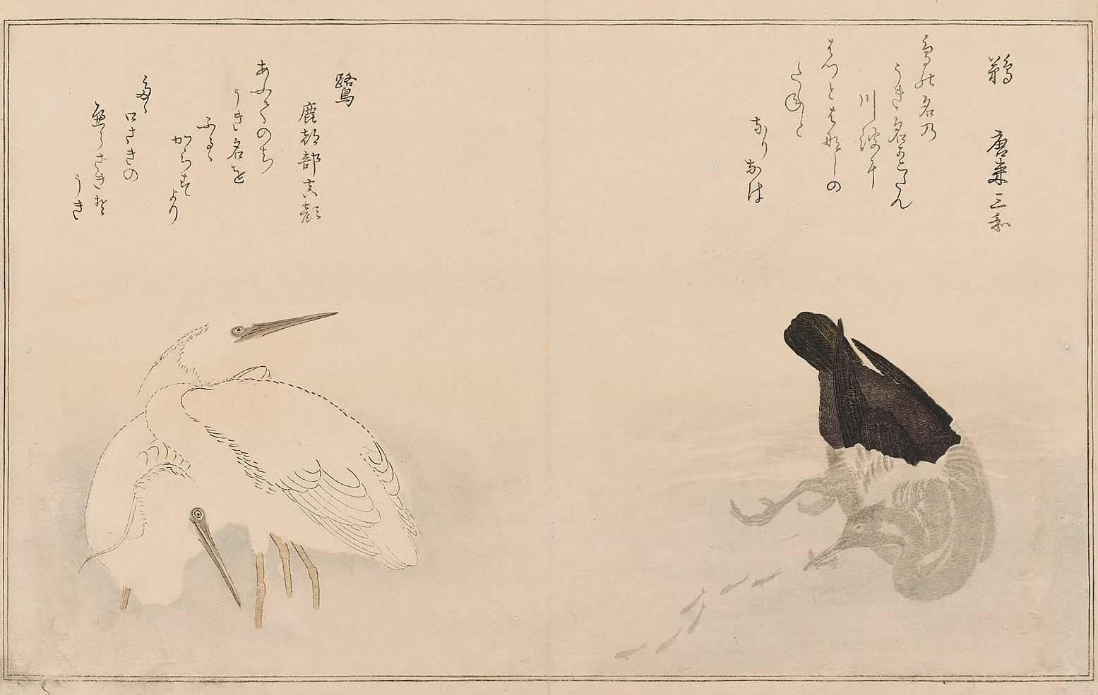 絵本百千鳥・百千鳥狂歌合 - [画]喜多川歌麿 -『浮世絵・錦絵