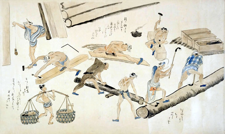 みんなの知識 ちょっと便利帳 職人尽絵詞 しょくにんづくしえことば に見る江戸時代の職業 風俗 大工 みんなの知識 ちょっと便利帳 職人尽絵詞 しょくにんづくしえことば に見る江戸時代の職業 風俗 大工