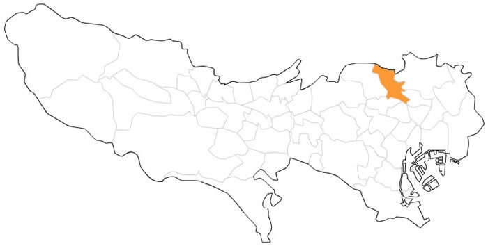 みんなの知識 ちょっと便利帳 東京都地図クイズ 地図上の東京都の市区町村の名前を当ててください