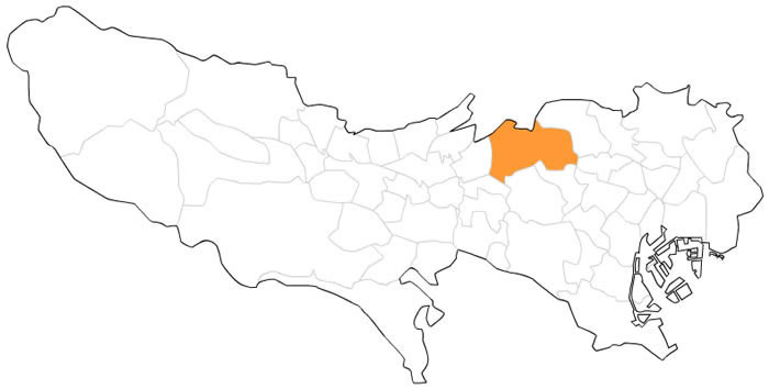 みんなの知識 ちょっと便利帳 東京都23区 地図クイズ 地図上の東京23区の名前を当ててください