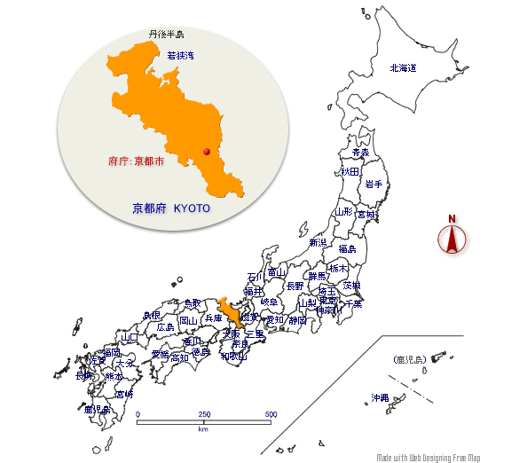 みんなの知識 ちょっと便利帳 京都府の形と位置 クイズ 形で当てよう都道府県の答え