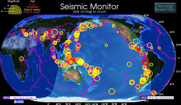 世界の地震発生状況