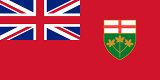 カナダ・オンタリオ州の旗