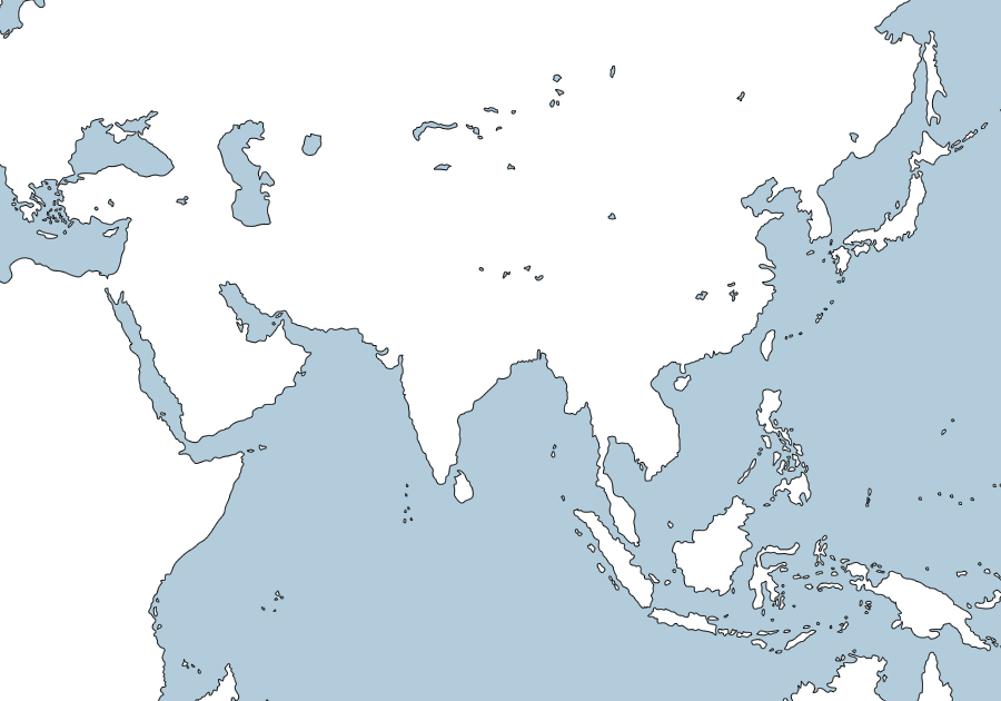 みんなの知識 ちょっと便利帳 ジグソーパズル 世界地図を作る アジア 中級 世界地図パズル