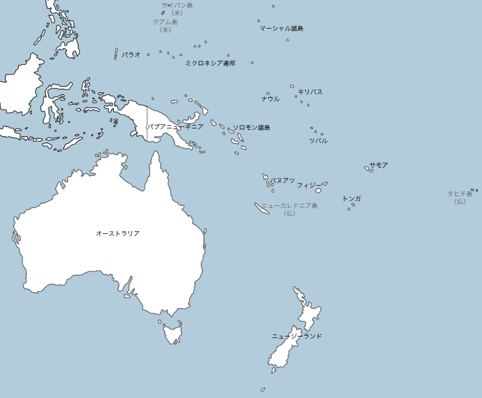 みんなの知識 ちょっと便利帳 ジグソーパズル 世界地図を作る オセアニア 初級 世界地図パズル