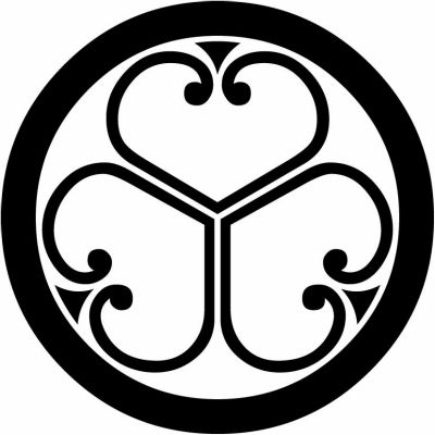 丸に中陰三つ葵（１）