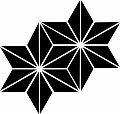 持ち合い麻の葉