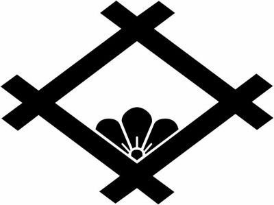 井桁に覗き桔梗