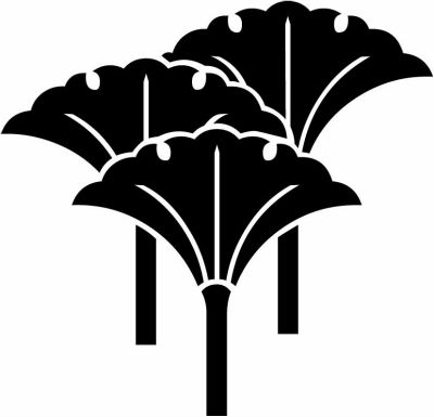 三つ立ち重ね銀杏・三つ立ち銀杏