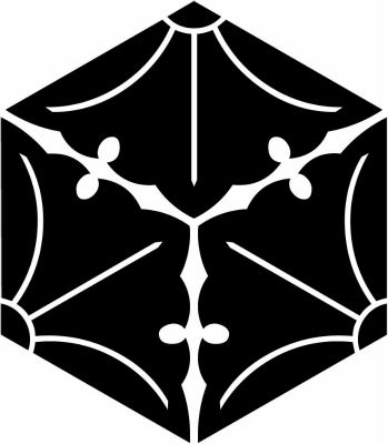 六角三つ割り銀杏・亀甲形三つ割り銀杏