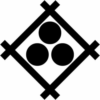 井筒に三つ星・隅立て井筒に三つ星