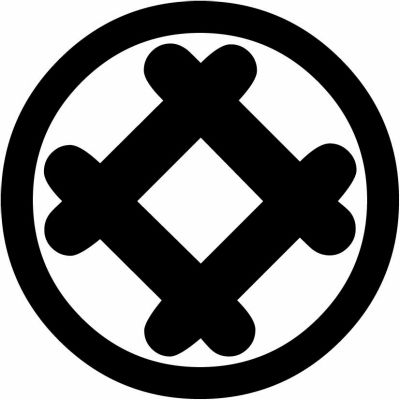 丸に隅立て撫で井筒