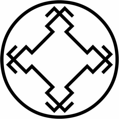 糸輪に隅立て折り入り井筒