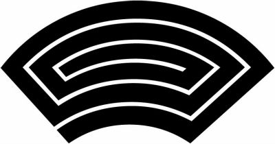 地紙形稲妻・稲妻地紙