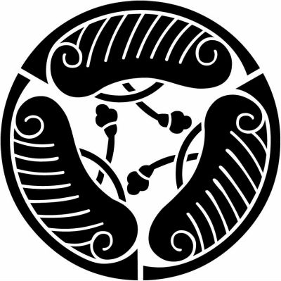 三つ割り房付き唐団扇