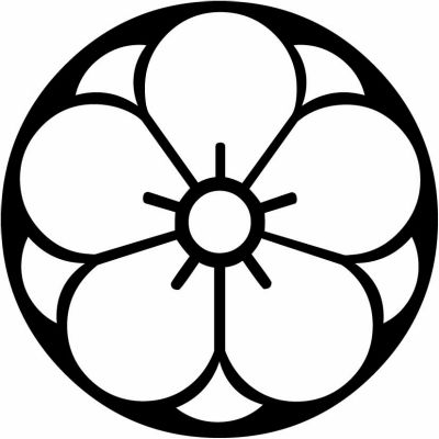 石持ち地抜き八重梅