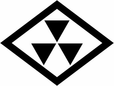 菱に隅合わせ三つ鱗