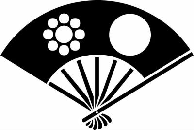 七本骨扇丸に九曜・七本骨扇に丸に九曜