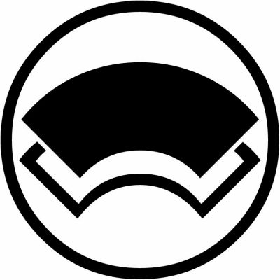 細輪に陰陽重ね地紙