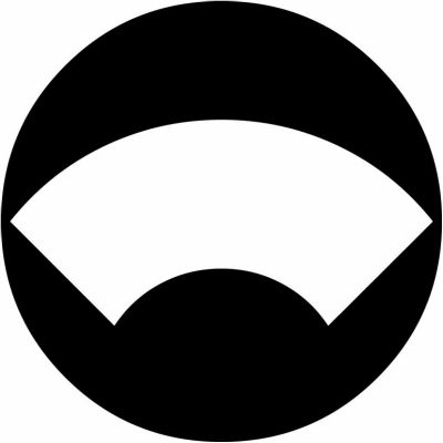 石持ち地抜き地紙