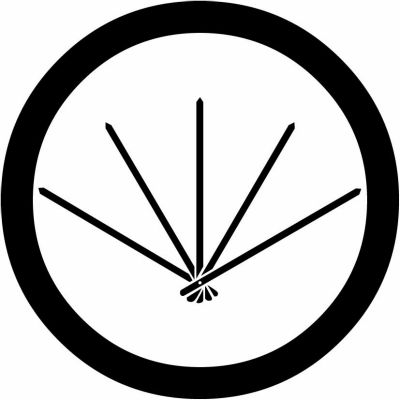 丸に五本扇の骨