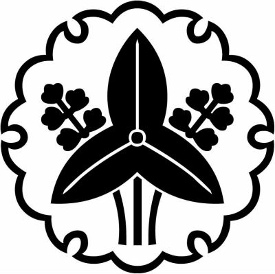 雪輪に立ち沢瀉