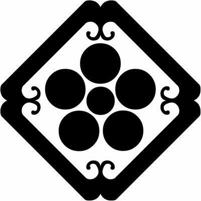 隅入り蔓角に星梅鉢・蔓隅入り角に星梅鉢