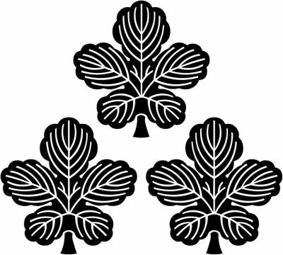 三つ盛り梶の葉