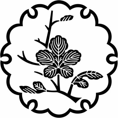 雪輪に枝梶（１）