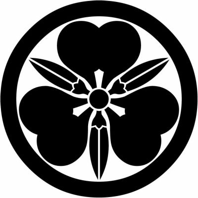 丸に実付き片喰