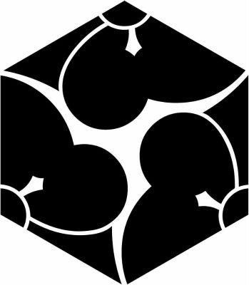 三つ追い六角剣片喰・六角三つ追い剣片喰・亀甲形三つ追い剣片喰