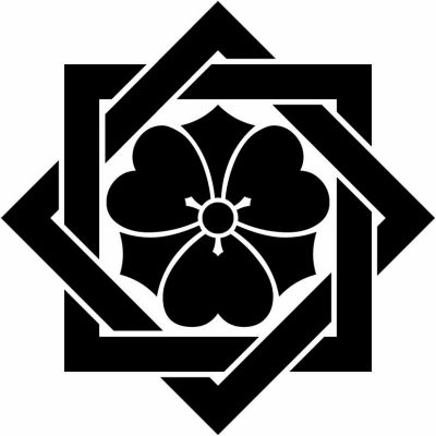 組み合い角に剣片喰・組み合わせ角に剣片喰