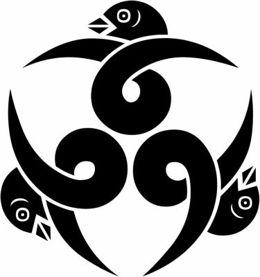 尻合わせ三つ結び雁金・結び三つ雁金