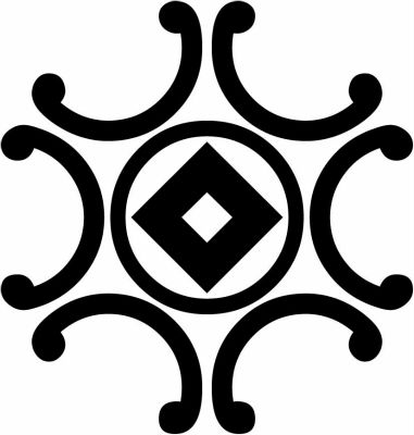 外六つ鐶に丸に釘抜き・隅立て外六つ鐶に丸に釘抜き