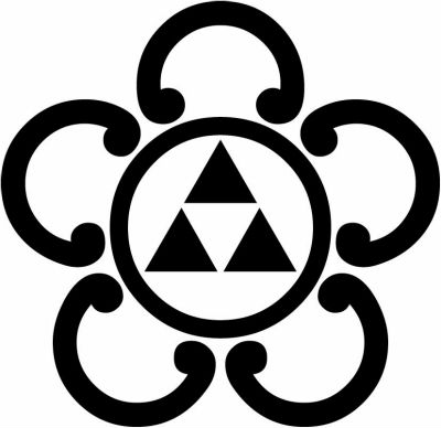 五つ鐶に丸に三つ鱗・五鐶に丸に三つ鱗・梅形五つ鐶に丸に三つ鱗