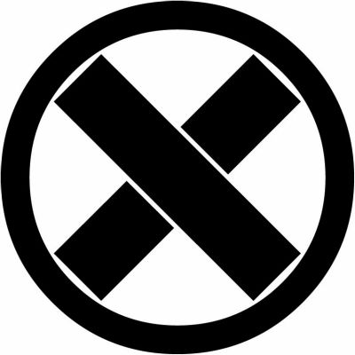 丸に右上違い二つ木・丸に右上筋違二つ木