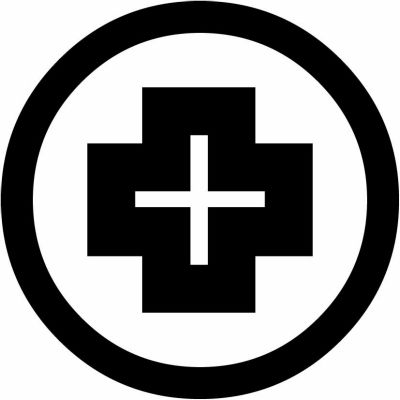 丸に中陰十の木