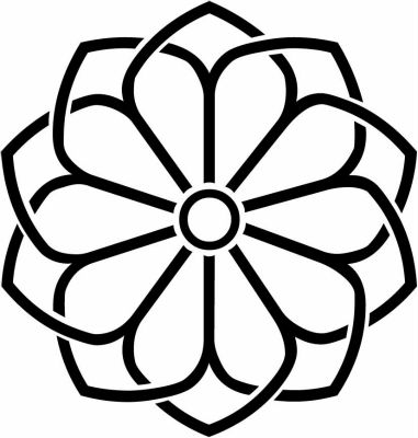 陰組み合わせ八重桔梗・陰重ね桔梗