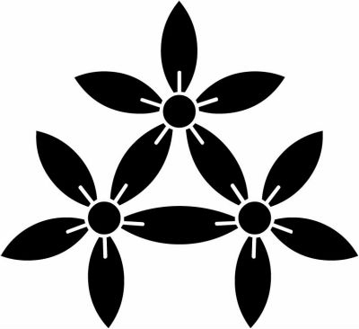 三つ持ち合い細桔梗