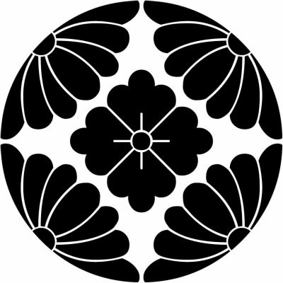 四つ割り菊に花角