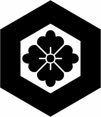 一重亀甲に花角