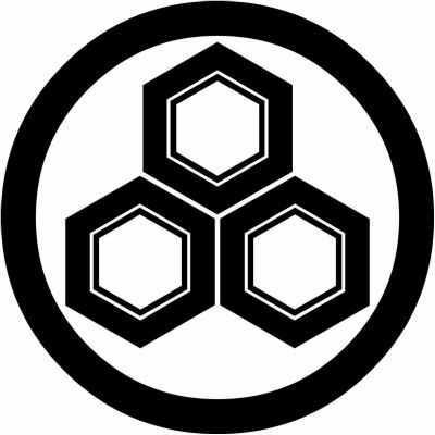 丸に三つ盛り亀甲（２）