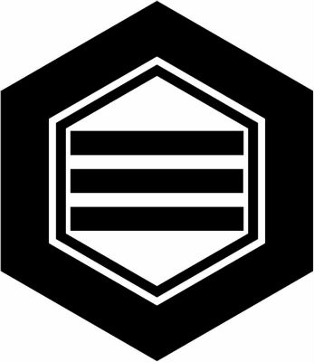 亀甲に三つ引き