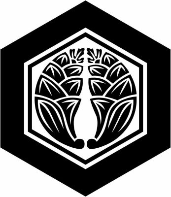 亀甲に抱き茗荷