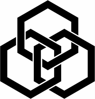 三つ組み合い一重亀甲