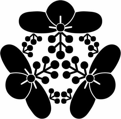 頭合わせ三つ光琳桐