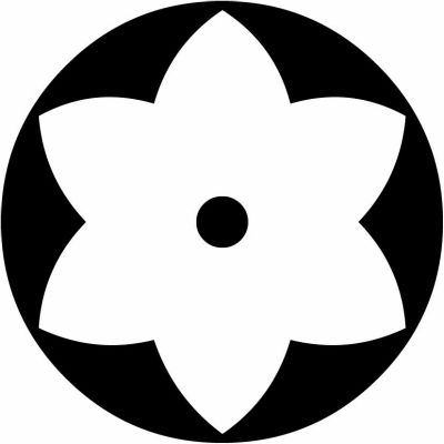 石持ち地抜き梔子