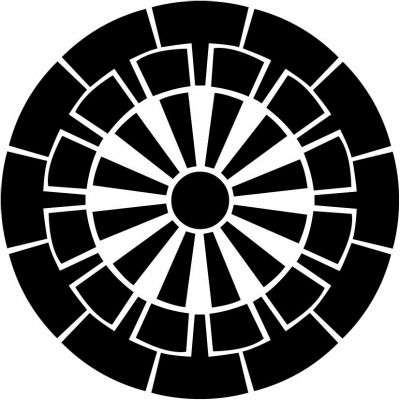 十二本源氏車・十二割り源氏車・十二本骨源氏車