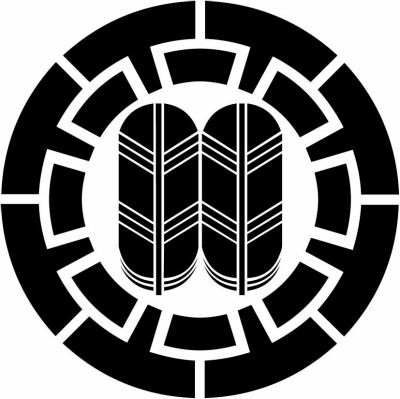 大割り源氏輪に並び鷹の羽・大割り源氏車に並び鷹の羽